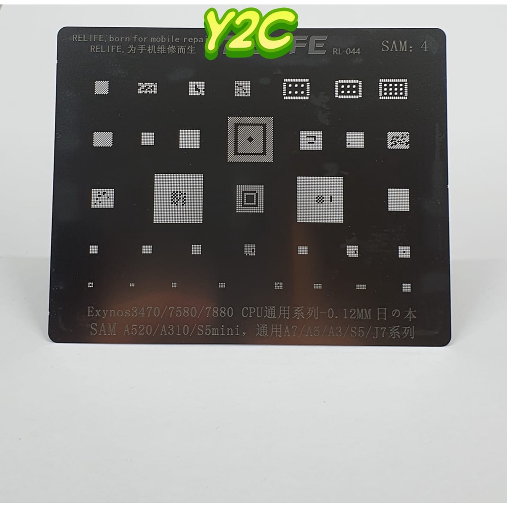 PLAT BGA / CETAKAN IC RELIFE RL-044 CPU / SAM 4 / ALAT SERVIS SERVICE HP LENGKAP TERLENGKAP TERMURAH