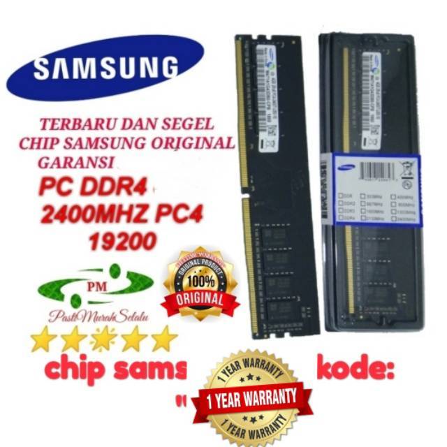 RAM PC DDR4 16GB 2400MHZ SAMSUNG ORIGINAL GAMING Shopee 