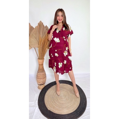 Daster Bali Busui-BSI - LYLIA MAROON