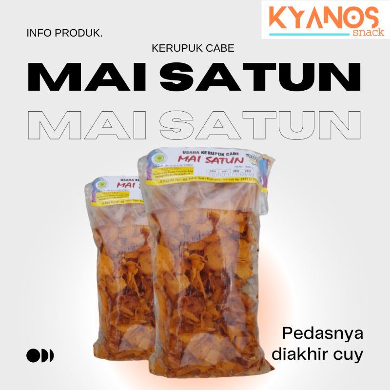 

Kerupuk Cabe Mai Satun Khas Kota Dumai