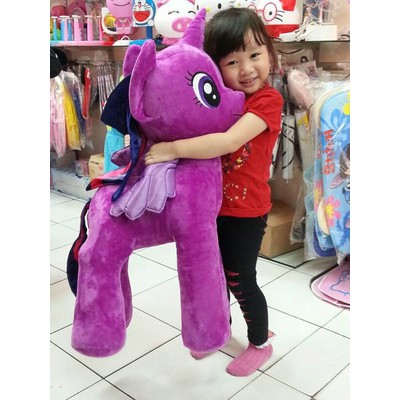Boneka kuda poni besar ungu pink biru super jumbo