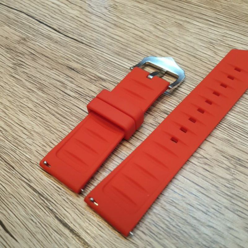 STRAP 9926 3.7.5A 20MM 22MM Strap tali jam tangan silicon silikon silicone original model tag heuer sudah sama pen tarik