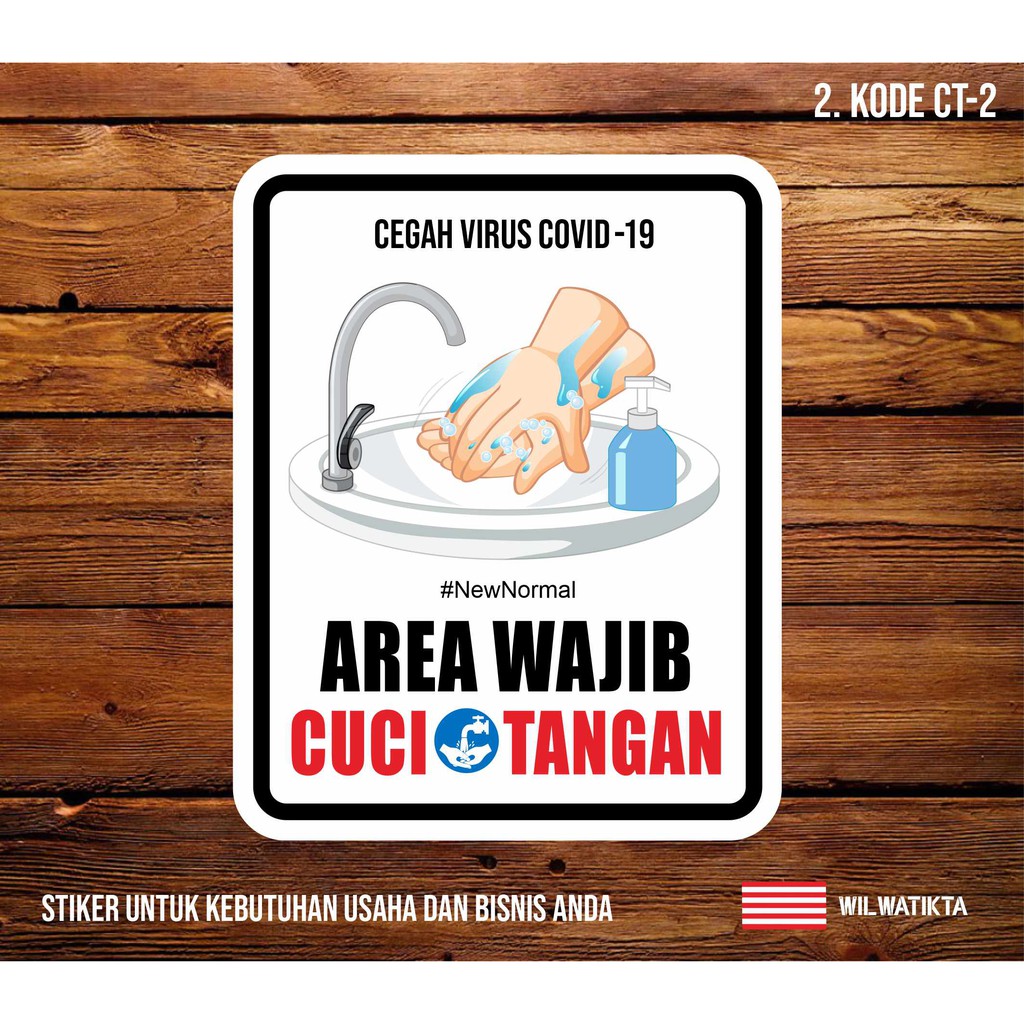 

Stiker Wajib Cuci Tangan New Normal ( Min. 2 Pcs )