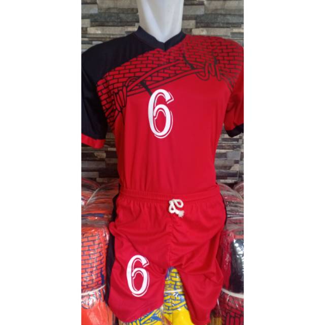 Baju Olahraga Baju Futsal Jersey Bola Setelan LUSINAN