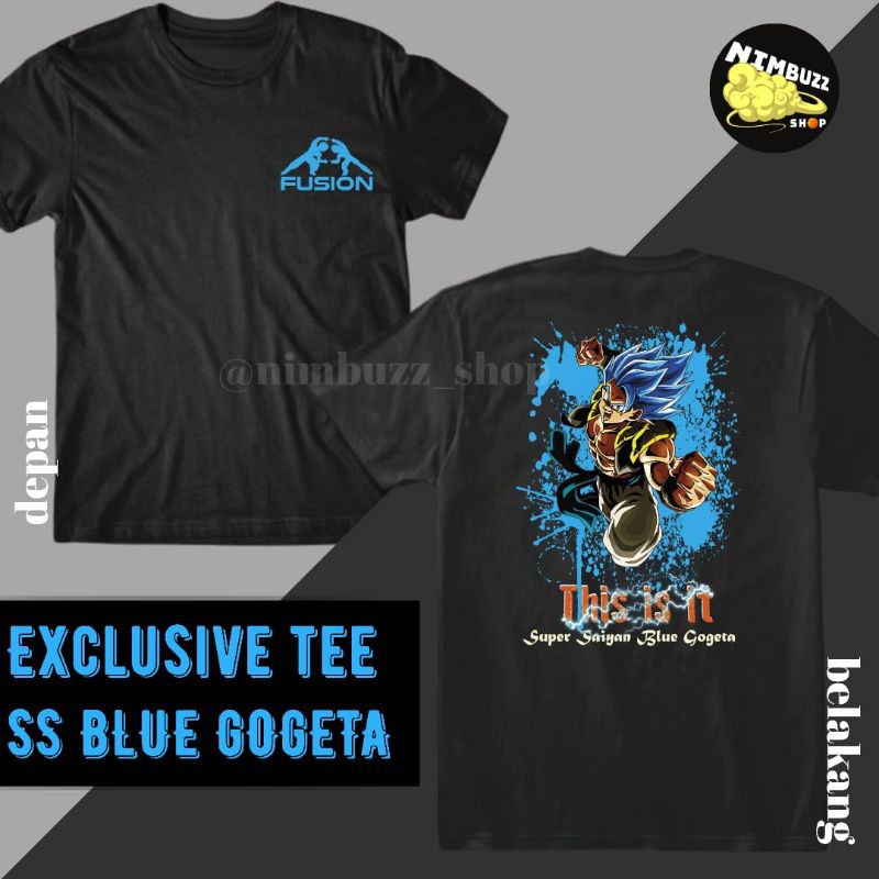 Kaos Anime Premium SS Blue Gogeta