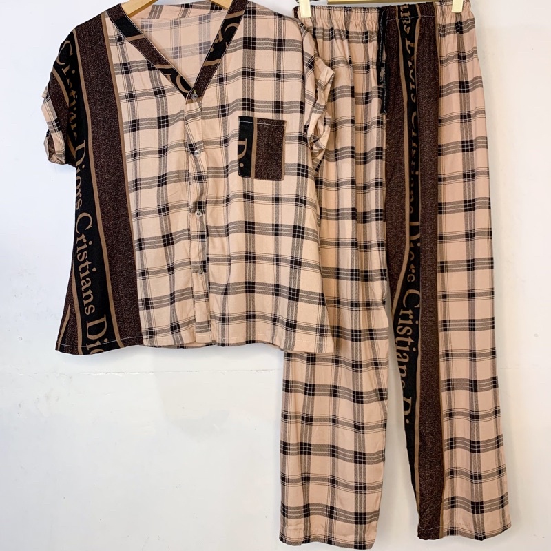 PIYAMA VNECK / PIYAMA KANCING HITS PIYAMA KANCING BUSUI / PIYAMA RAYON / HOMEWEAR-NC 7