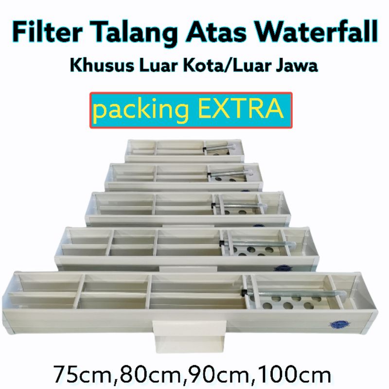 Filter Talang Waterfall / Talang Filter 75-100 cm / Top Filter Talang Aquarium / Box Filter Aquarium