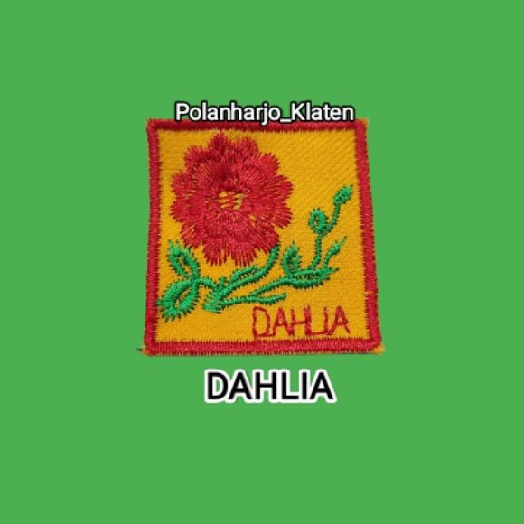 Tanda Regu Pramuka Putri Dahlia / Tanda Regu Pramuka Dahlia / Tanda Regu Dahlia