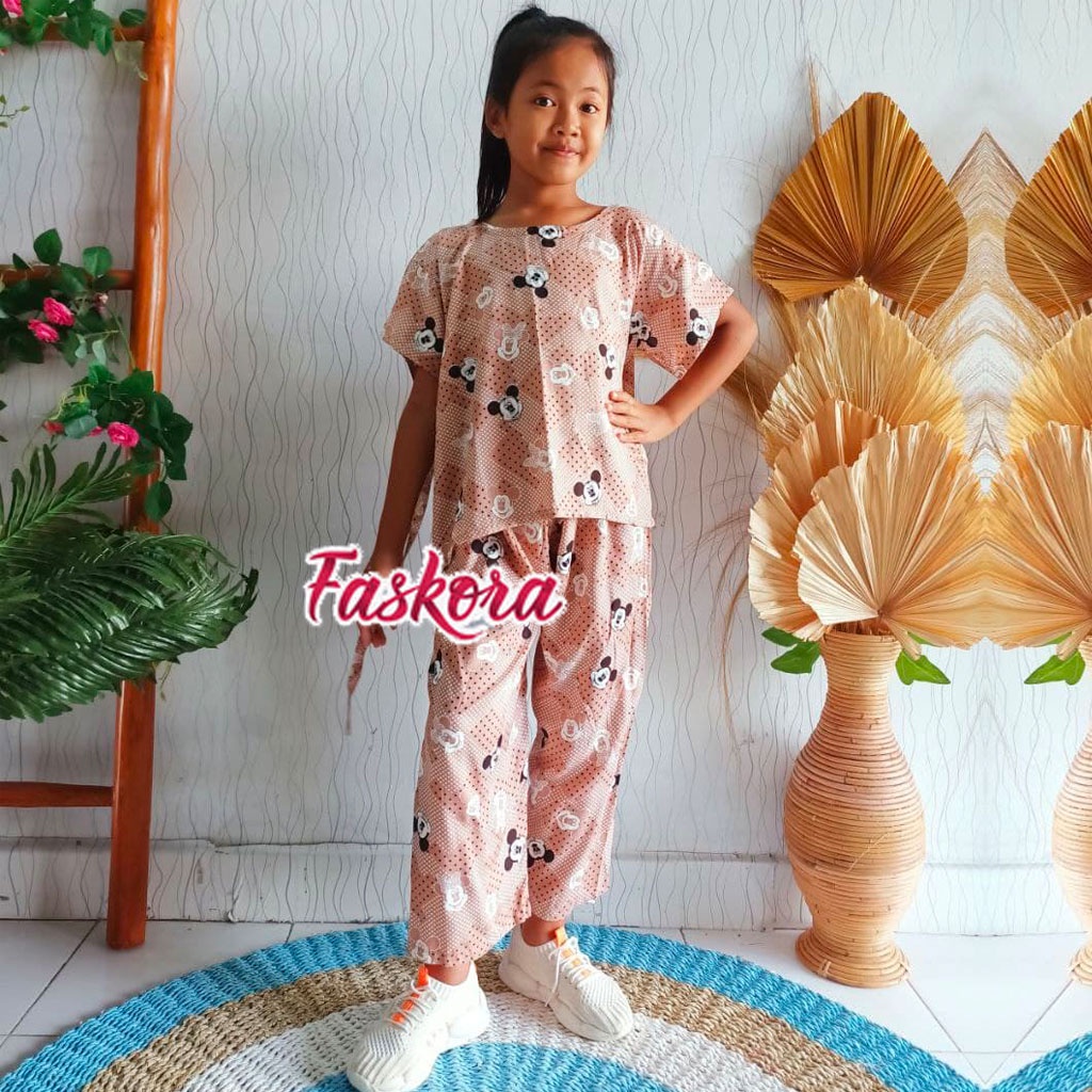 Setelan Anak Perempuan 10 Tahun Murah Untuk Lebaran Air / Piyama Anak Perempuan Tanggung Rayon