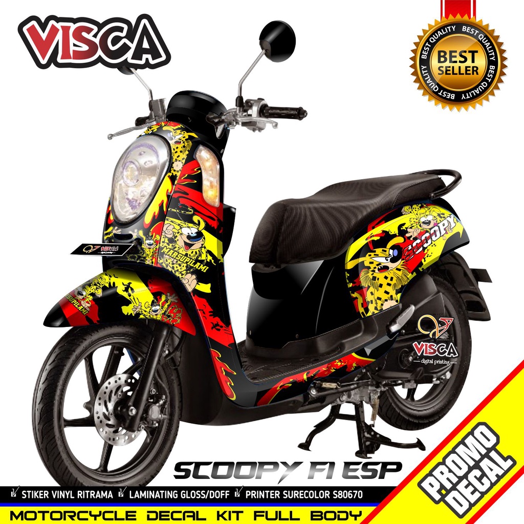 Stiker Decal Scoopy Decal Stiker Scoopy Stiker Decal Motor Scoopy Decal Stiker Scoopy fi Marsupilami