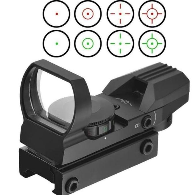 hanya disini] Reflex Sight Red Dot Scope 4 Reticles