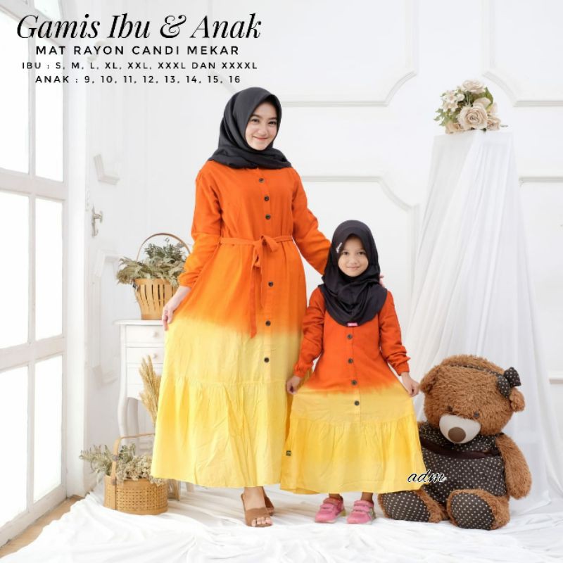 GAMIS IBU DAN ANAK BERKUALITAS / GAMIS TWILL IBU DAN ANAK