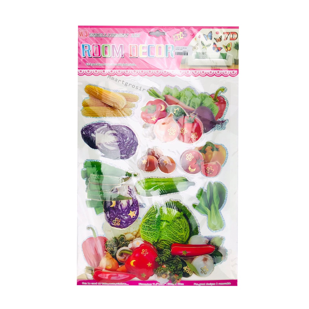 Sticker Dinding 7D/ Sticker / Room Decor / Hiasan dinding Rumah / Sticker Buah