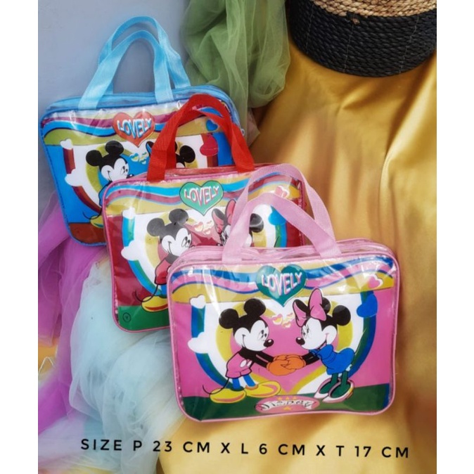 POUCH MIKA UNIK/TAS  SOUVENIRS ULTAH ANAK/ TAS NGAJI MULTIFUNGSI