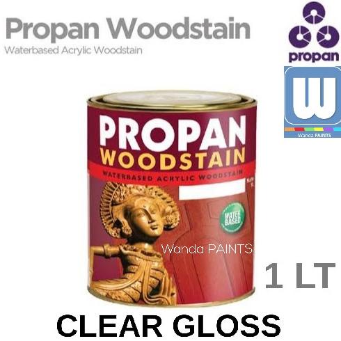 PROPAN WOODSTAIN WATERBASED CLEAR GLOSS 1 LITER / PWS 631 633