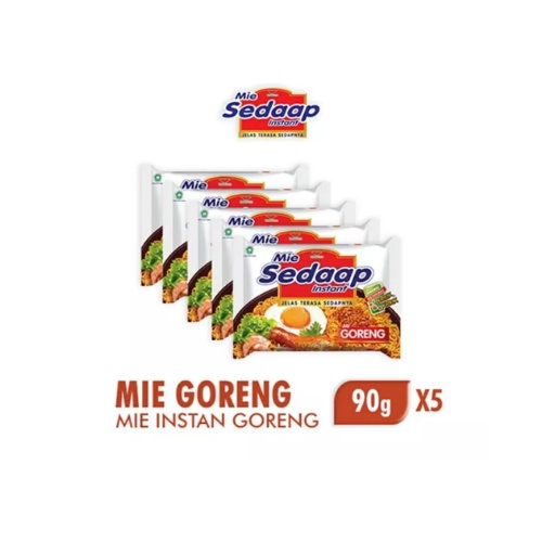 

Mie Sedaap Mie Instan Goreng 5 x 90 gr