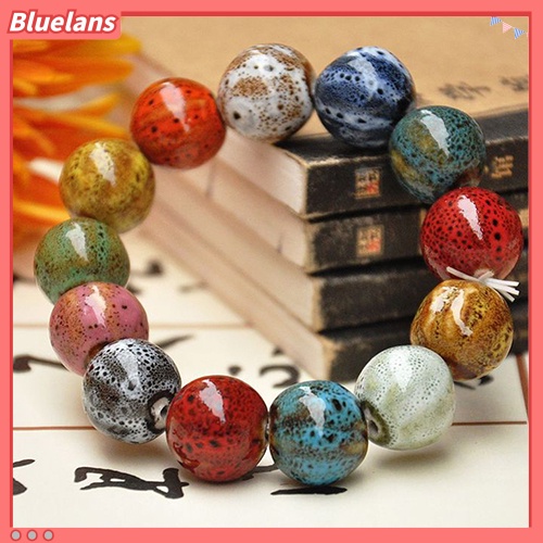 Bluelans Fashion Women Men Colorful Ceramic Beaded Charm Bracelet Accessory Jewelry Gift