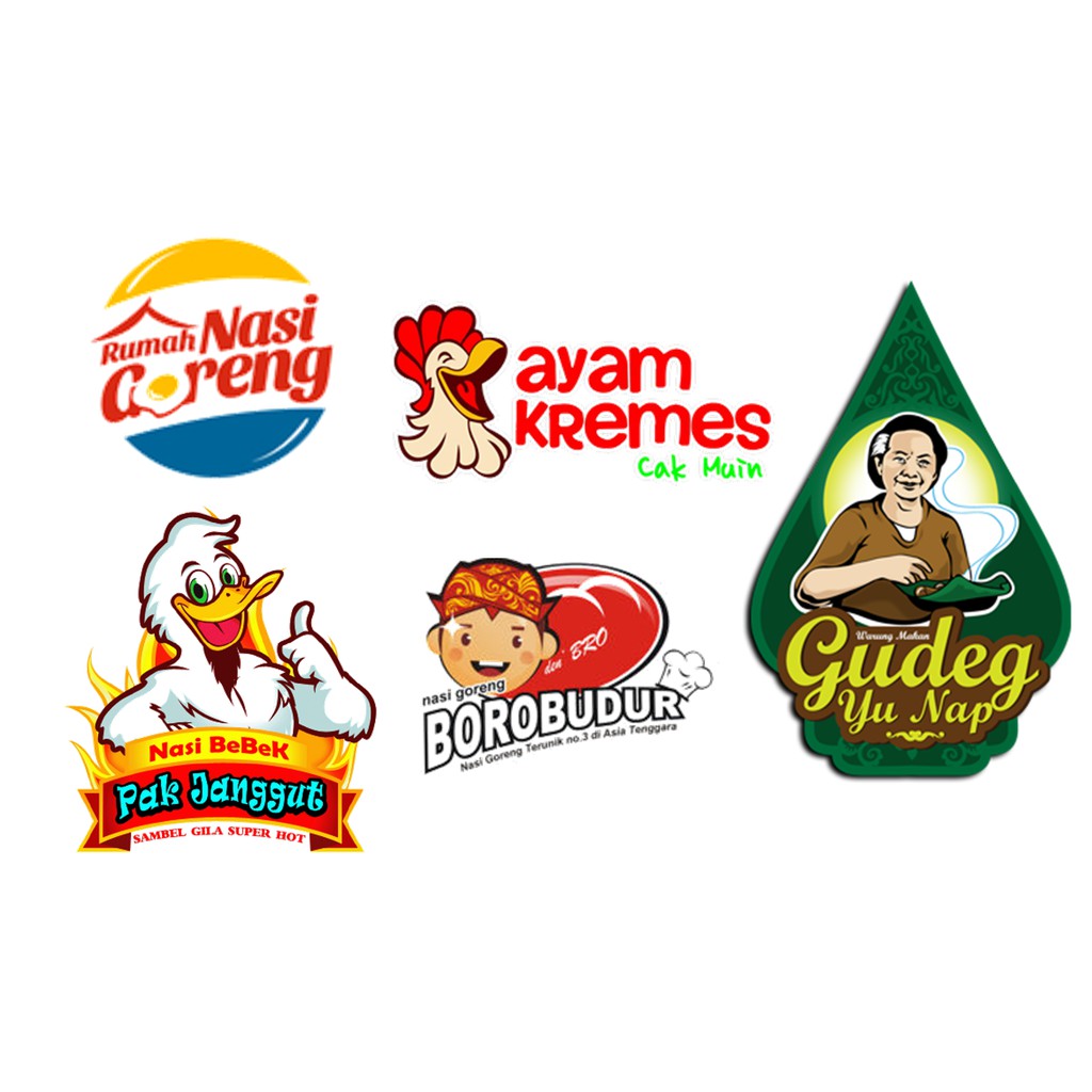 Desain Logo Makanan Singkong Thailand Shopee Indonesia