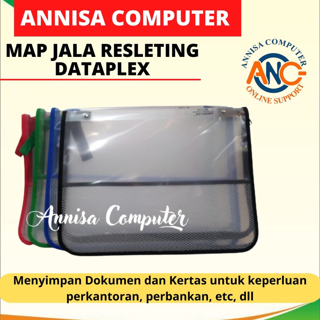 

Map Jala Resleting / Map Plastik Folio / Map Dokumen / Bag Transparan