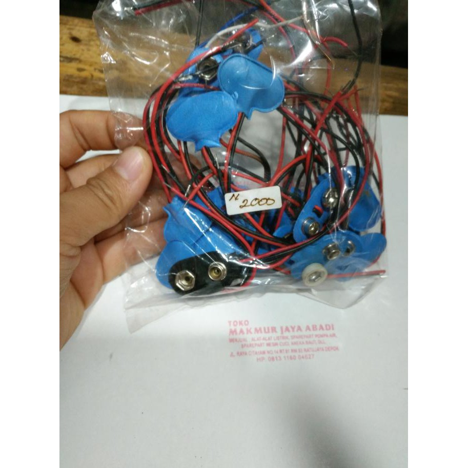 Kancing Baterai 9V Soket Batre Kotak 9 Volt Premium ratele992 Segera Dapatkan