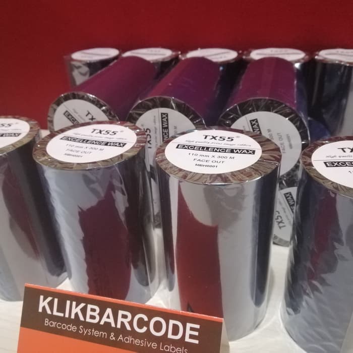 

RIBBON SONY 110 X 300 METER KUALITAS TINGGI TX 55 - INK OUTSIDE