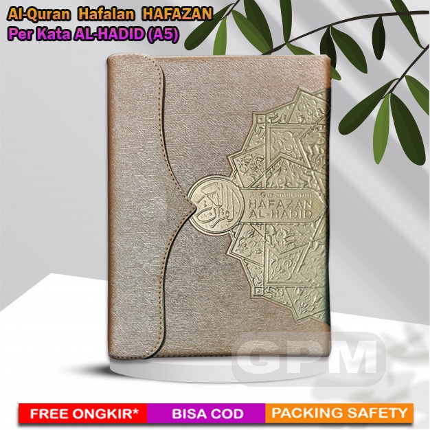 Al-Quran Hafalan Hafazan Al-Hadid| Per Kata | 8 Blok | Model Agenda | Uk. A5 (15x21cm)