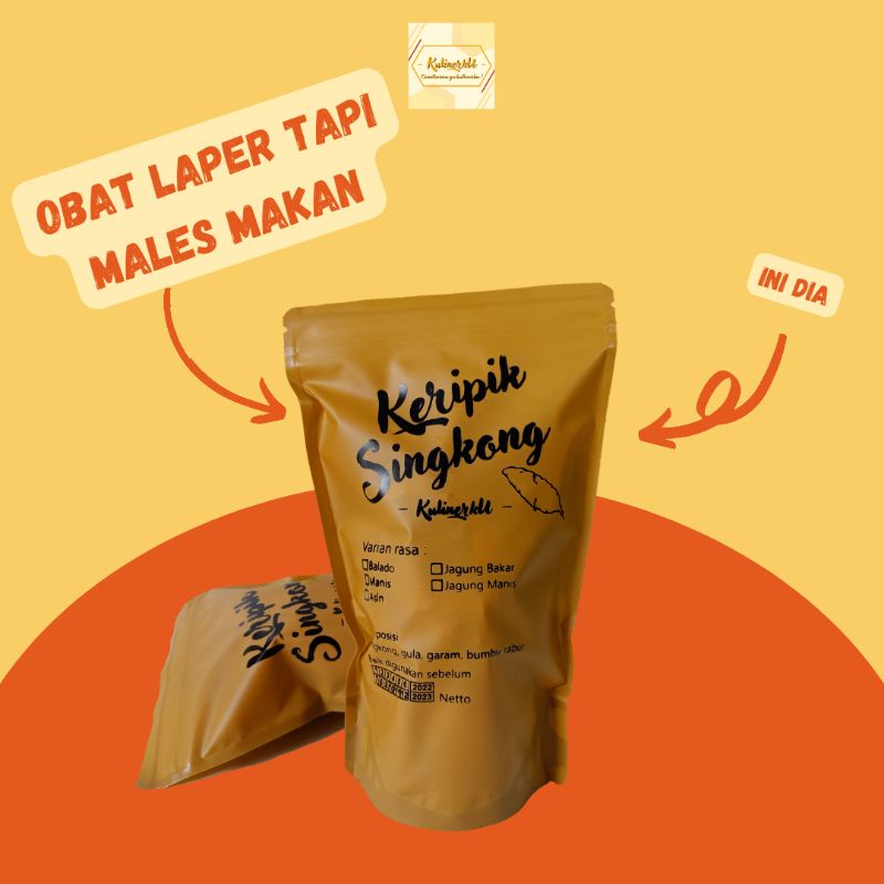 

keripik kripik singkong panjang rasa balado