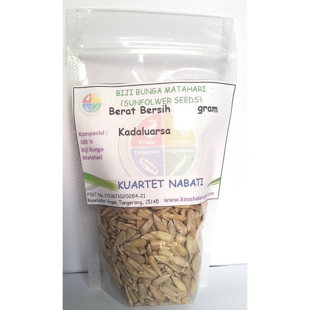 

100gr SUNFLOWER SEED - BIJI BUNGA MATAHARI Mentah - KUACI TANPA KULIT (TIDAK GARING)