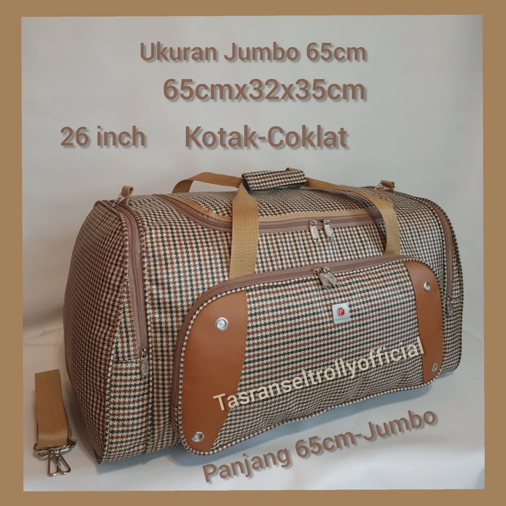 Tas Pakaian Travel Bag Polo Interclub 65x32x35 ukuran Jumbo 100%original