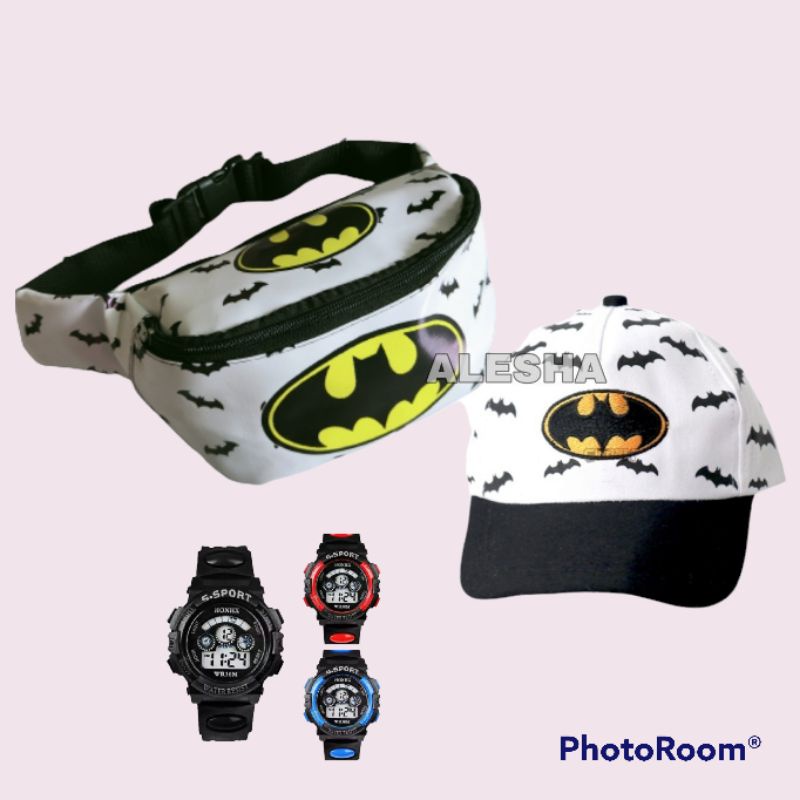 Waistbag/Tas Selempang Anak Laki-Laki Karakter Batman Murah