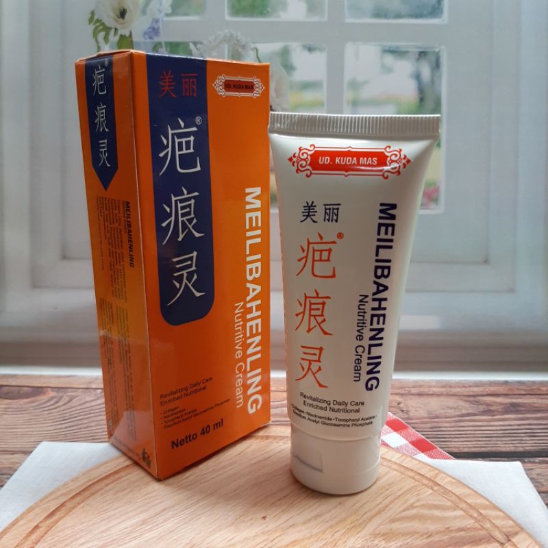 CREAM PENGHILANG BEKAS LUKA MEILIBAHENLING (UD KUDA MAS)