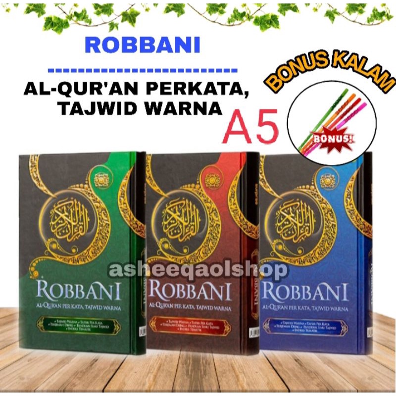 Alquran ROBBANI A5 Perkata Tajwid Warna