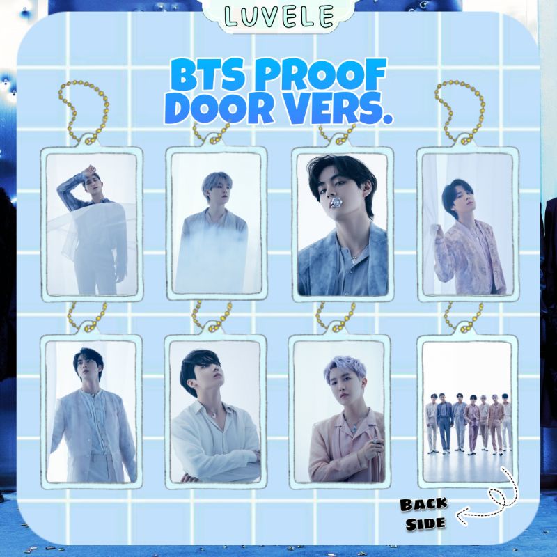 BTS  Proof Acrylic Clear Keychain Gantungan Kunci Akrilik Bening