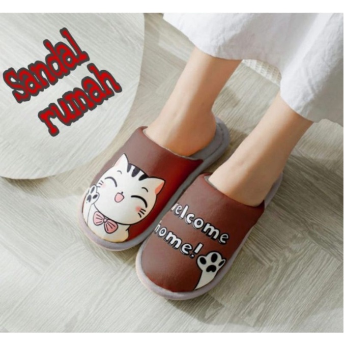 Sandal Indoor sandal wanita sendal rumah sendal lucu sendal murah sendal indoor sandal hangat .