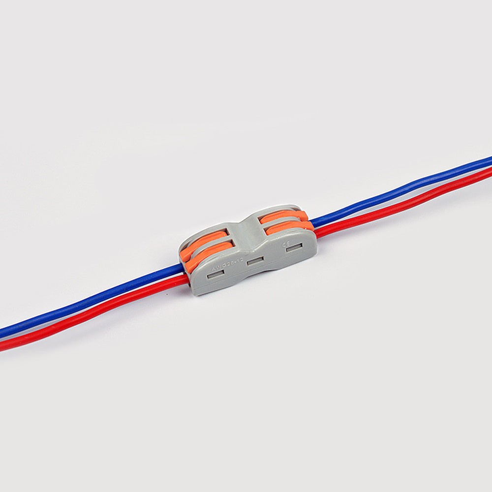 Konektor Sambungan Terminal Kabel Listrik 2x2 pin Block Connector Plug-in Wire Electricity Electrical Electronik Save Pengaman Pencegah Korsleting