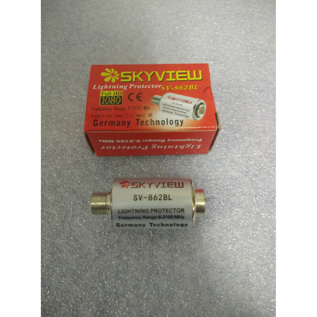 Promo PENANGKAL PETIR  ANTI PETIR LIGHTNING PROTECTOR UNTUK LNB RECEIVER PARABOLA ANTENA TV Diskon