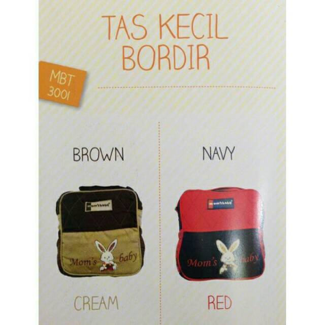 Moms Baby Tas Bayi Kecil Bordir Baby MBT 3001