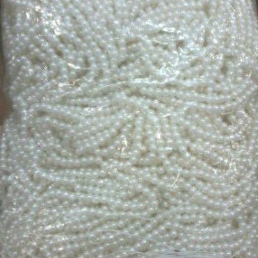 Mutiara 3MM, 4MM DAN 5MM PUTIH PEARLWHITE 450GRAM