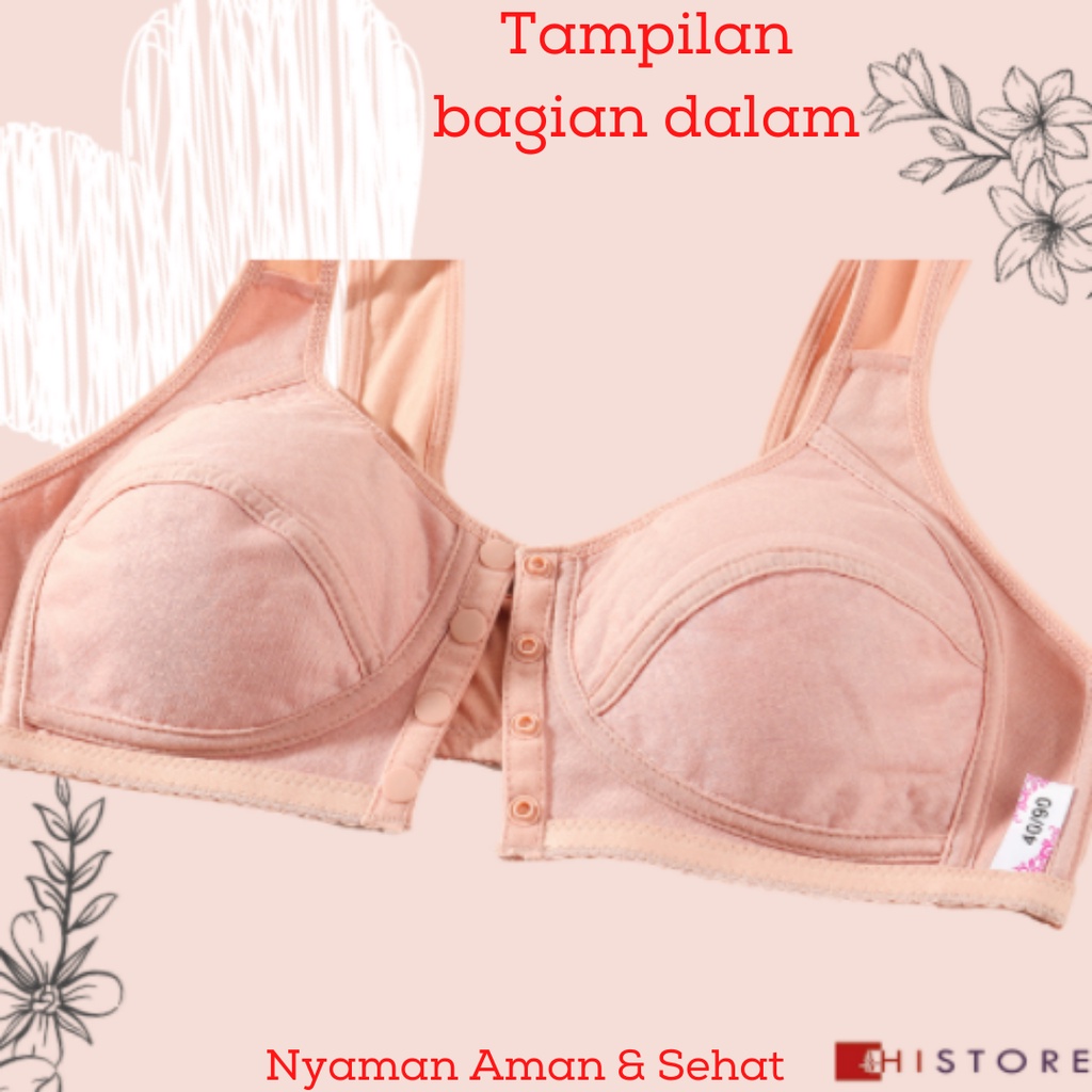 [HI] Bra Seamless Push Up Nirkabel Gesper Depan 2082 Wanita Paruh Baya dan Tua