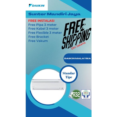 Daikin 1PK FTV25CXV14 AC Split Standard Malaysia 1 PK