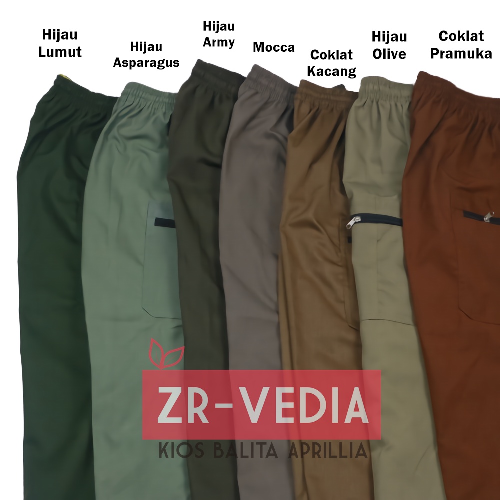 Celana Pangsi JUMBO fit to XL / Bawahan Kantong Pria Dewasa Polos Pakaian Laki Big Size Murah Santai