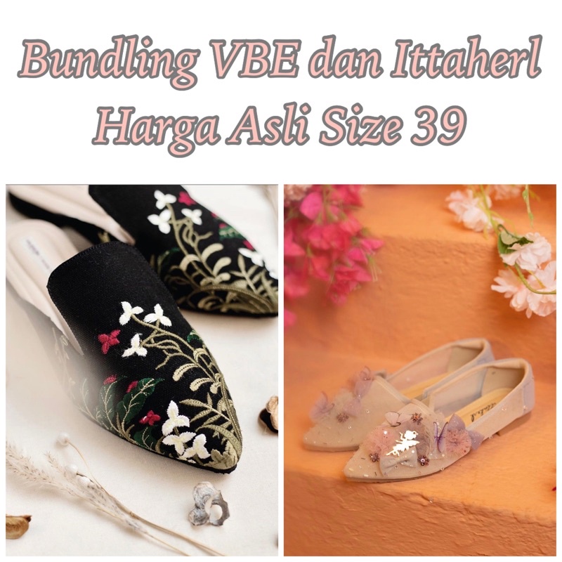 Bundling Ittaherl Katnis dengan Valencia by Enrica x Hiantjen size 39