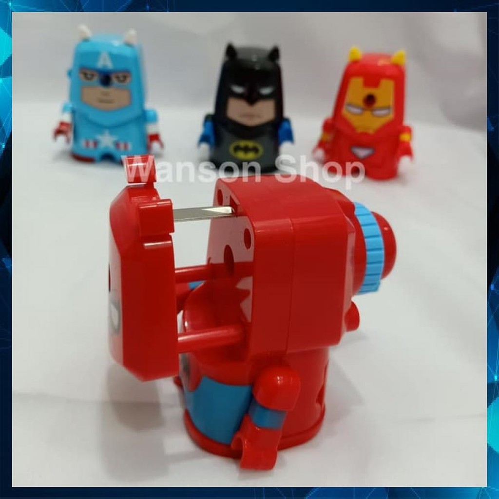 

Rautan Putar Pensil / Serutan Putar / Sharpener Super Hero