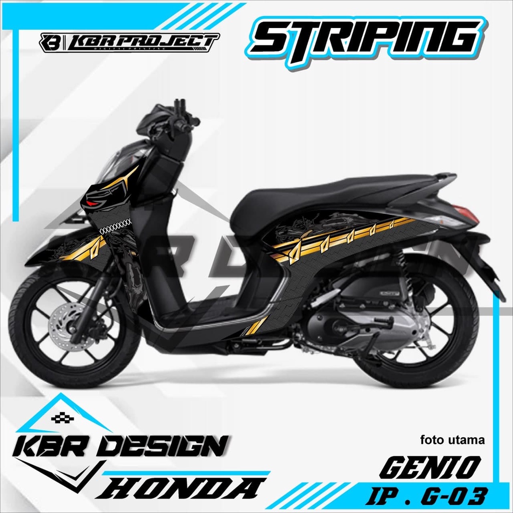 (COD) STICKER STRIPING MOTOR GENIO - STICKER STRIPING GENIO.03