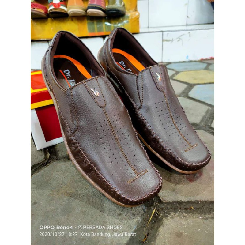 Sepatu Casual Kulit Pria Dr Iam KR 03 ( Produksi Sendiri )