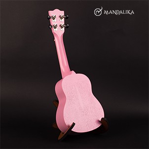 Ukulele Soprano Mandalika Fullset Include Tas - Pastel Pink