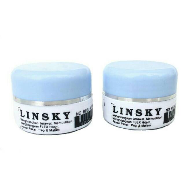 Cream Linsky ( Original tutup pot warna biru)