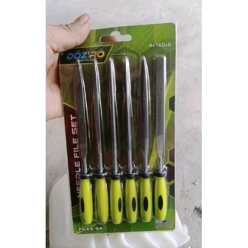 kikir besi set 6pcs / kikir emas 6pcs / kikir besi kayu mini set doziro