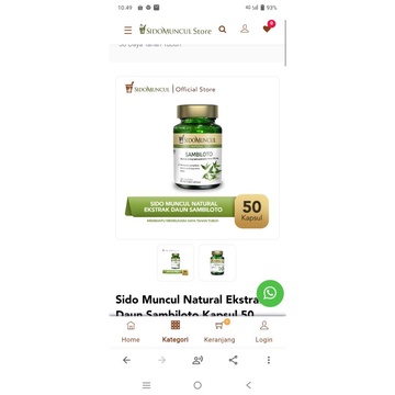 Sidomuncul Sambiloto 50kaps