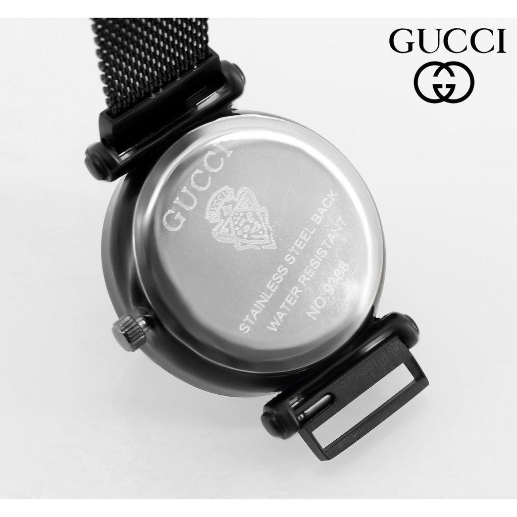 gucci quartz stainless steel back